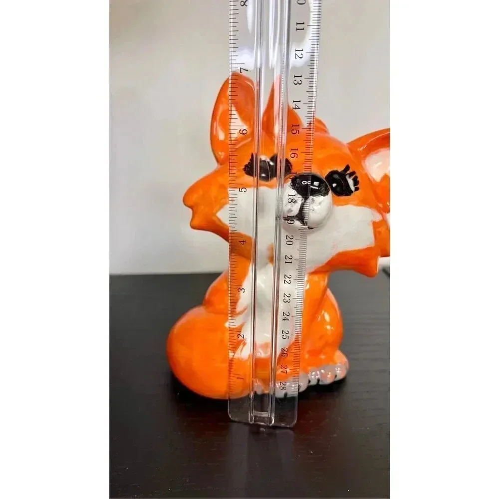Emma‎ Ceramic Fox Coin Bank Orange